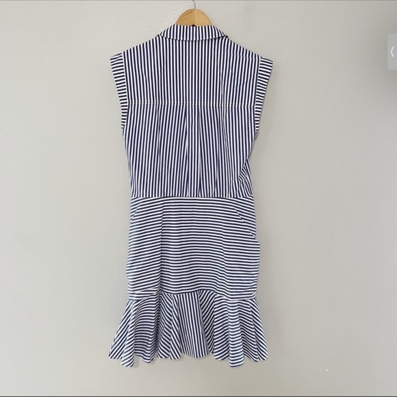 VERONICA BEARD Bell Button Down Shirt Dress Sz M/6 - Picture 5 of 5